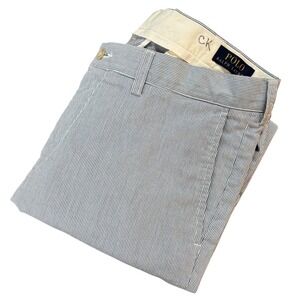 POLO RALPH LAUREN Chino Pants Mens 34x30 Blue White Pinstripe Cotton Classic